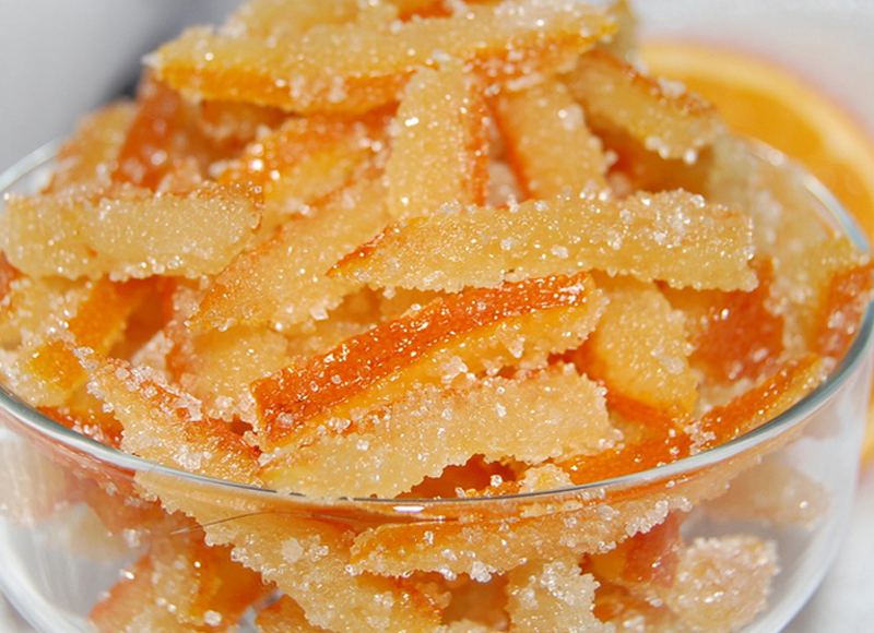 Цукаты из апельсиновых корок - быстрые рецепты приготовления, польза, вред и условия хранения