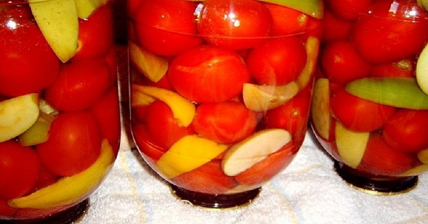 Рецепты маринования помидоров по-немецки с яблоками