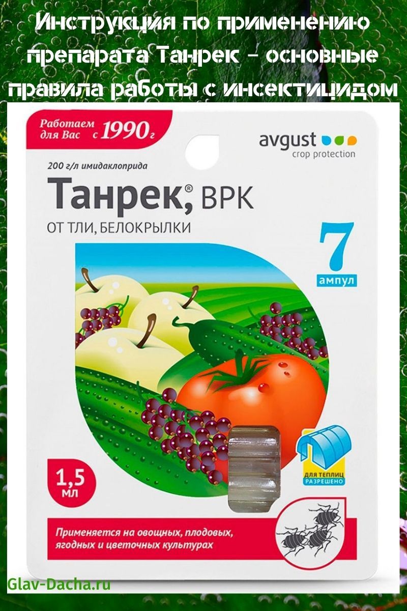 "танрек" от колорадского жука: инструкция по применению, состав, механизм действия и совместимость