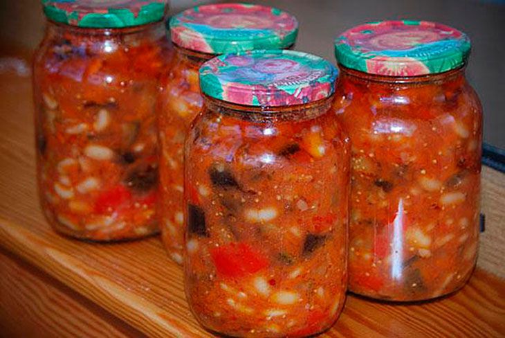 Салат из баклажанов на зиму рецепты “пальчики оближешь”, без стерилизации с помидорами и перцем пошаговые фото