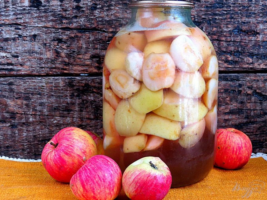 Компот из яблок на зиму: рецепты на 3 литровую банку