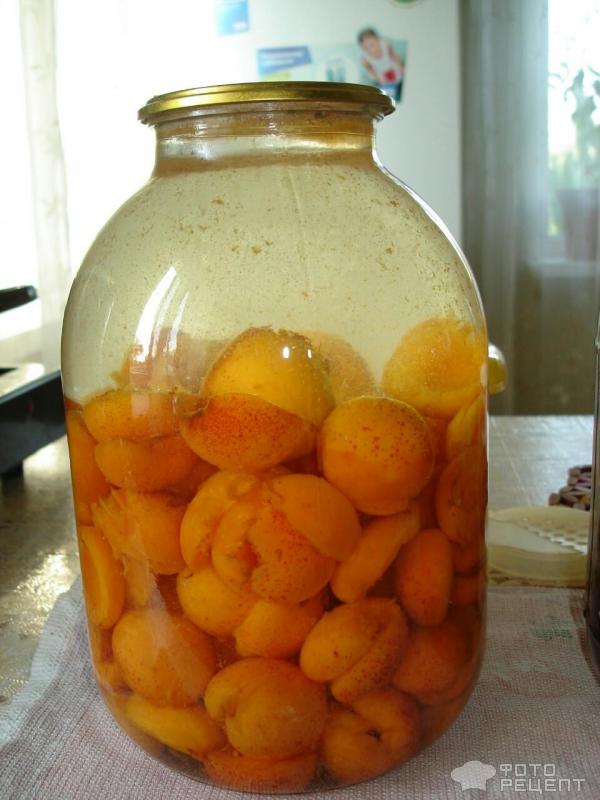 Компот из абрикосов на зиму: простой рецепт без стерилизации на 1 литр и 3 литровую банку
