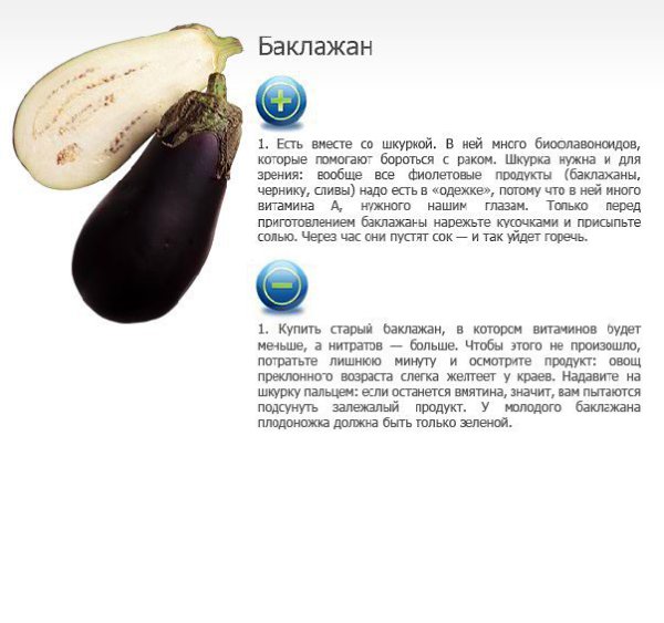 Баклажаны: польза и вред для здоровья человека, противопоказания