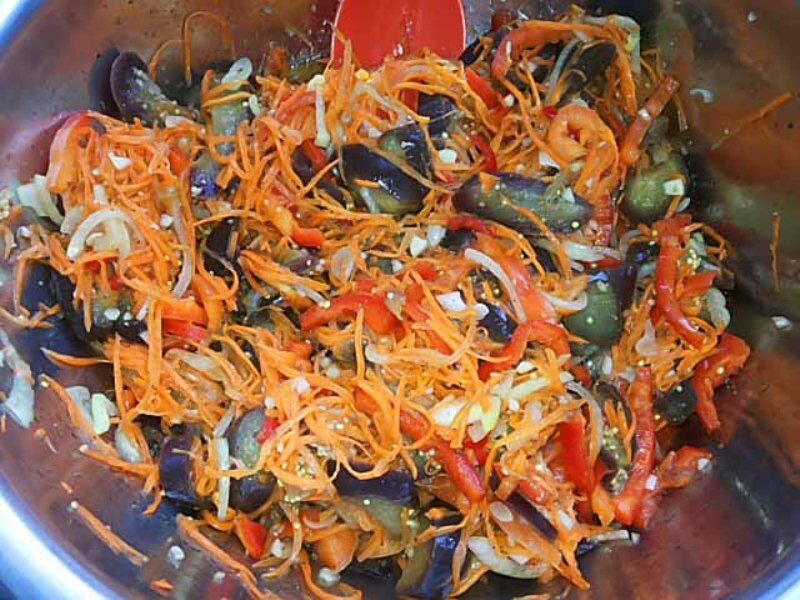 Болгарский перец по-корейски на зиму — фото рецепт приготовления