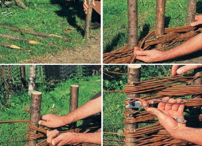 Плетеный забор из досок своими руками: фото, пошаговая инструкция, как сделать деревянный, мастер класс на видео