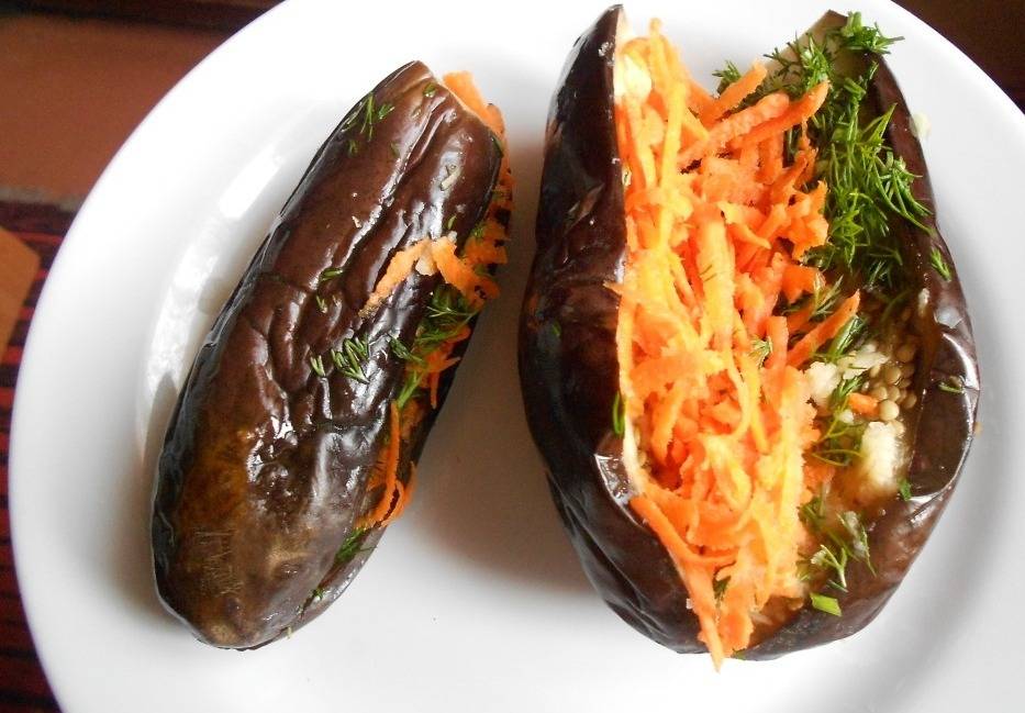 Квашеные баклажаны, фаршированные морковью и чесноком: рецепт с фото и видео кулинарный блог елены крикуновой