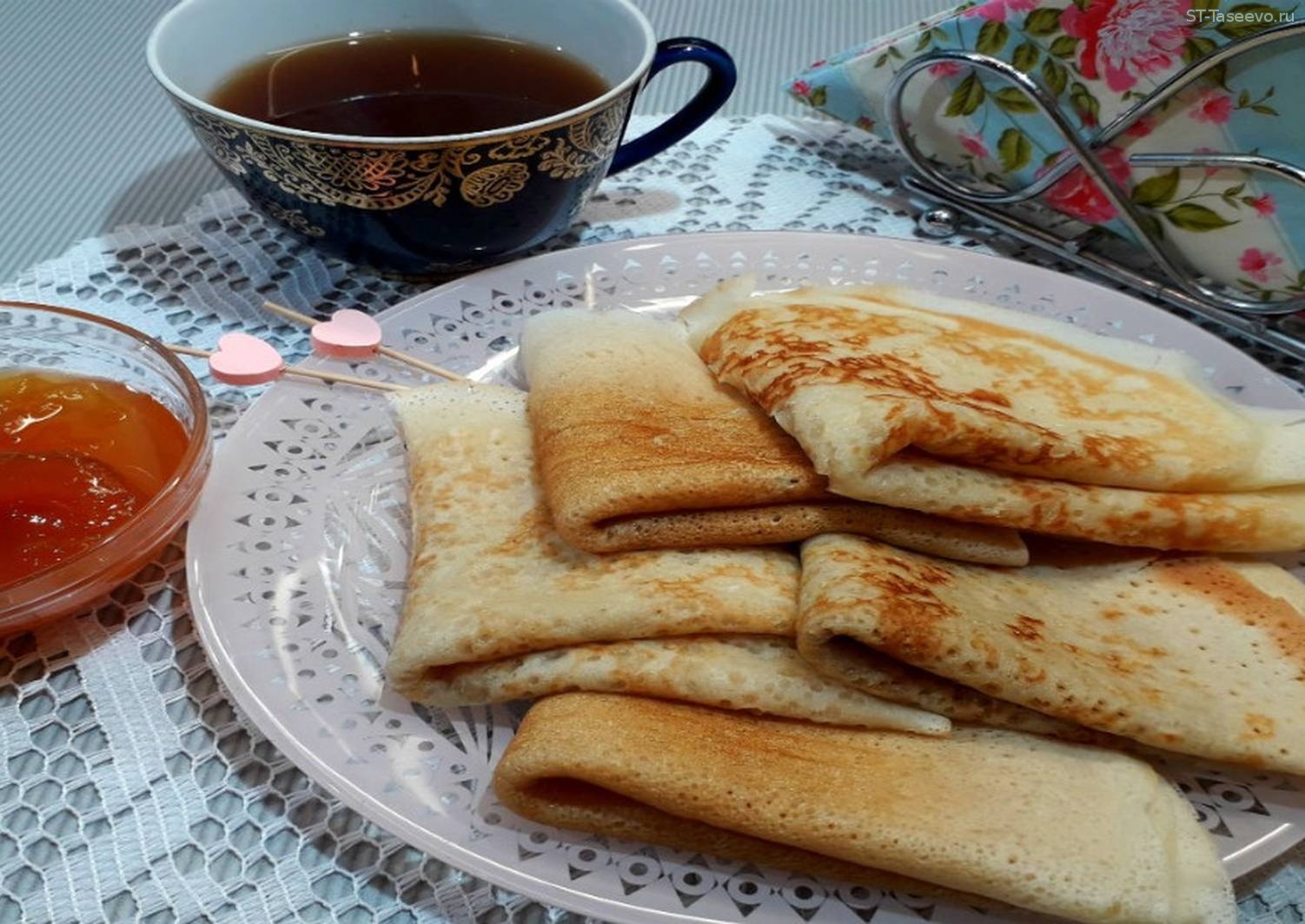 Рецепт блин на минеральной воде