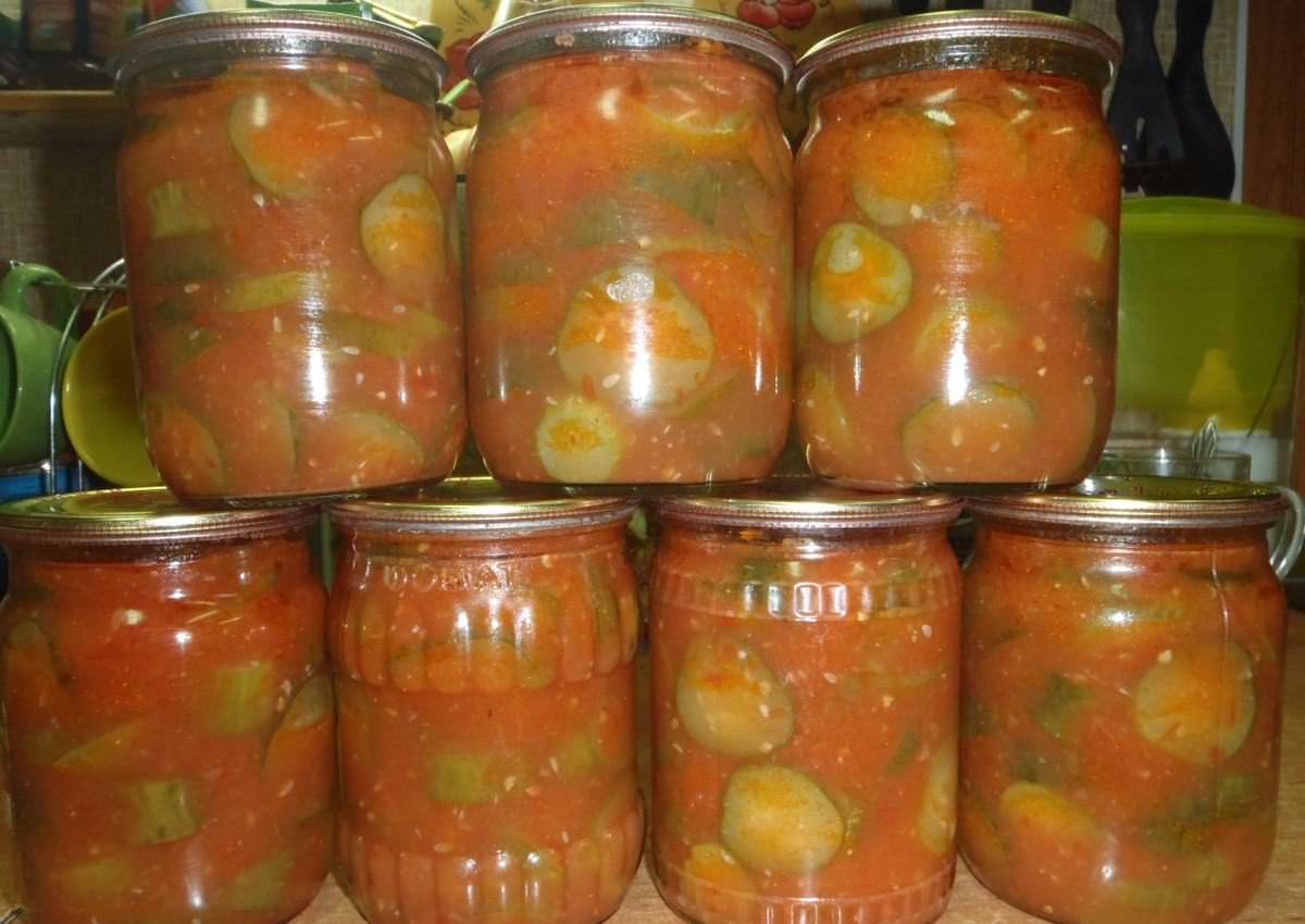 Огурцы в томатной заливке на зиму: обалденные рецепты без стерилизации