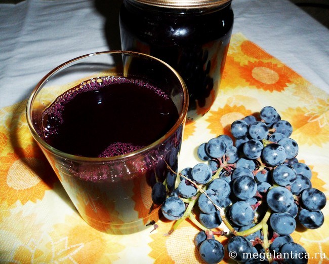 Сок виноградный домашний рецепт