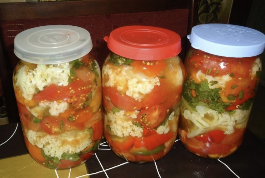 Домашние рецепты заготовок цветной капусты в томатной заливке
