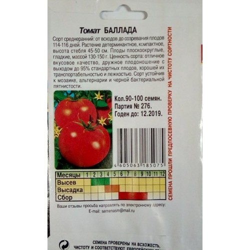 Характеристика томатов Баллада: правила ухода и отзывы