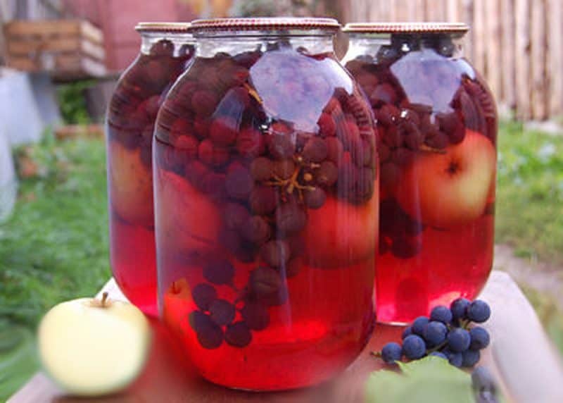 Компот из винограда на зиму: подборка рецептов с фото и видео