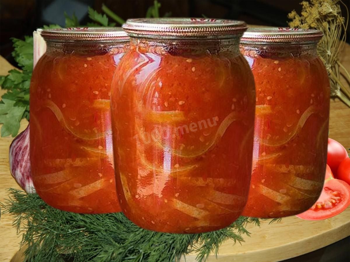 Анкл-Бенс из кабачков с томатной пастой на зиму