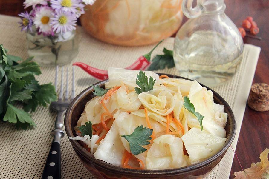Маринованная капуста на зиму — очень вкусная и хрустящая. простые рецепты быстрого приготовления заготовки