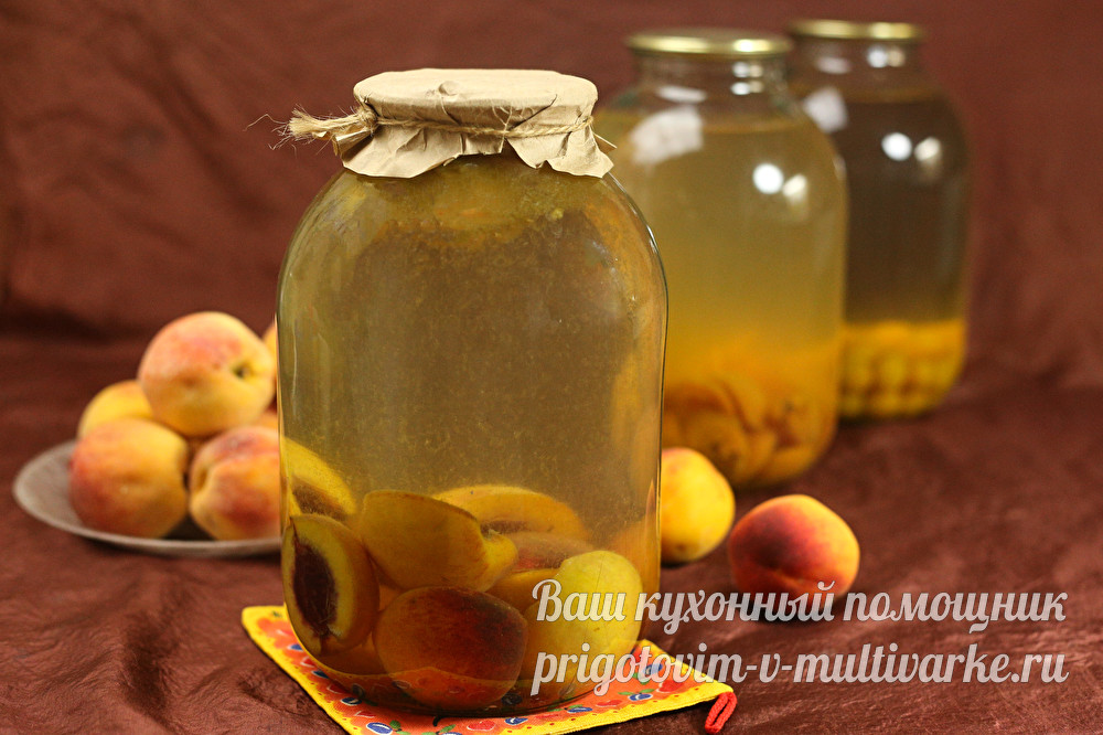 Компот из персиков - 6 лучших рецептов приготовления и заготовки на зиму