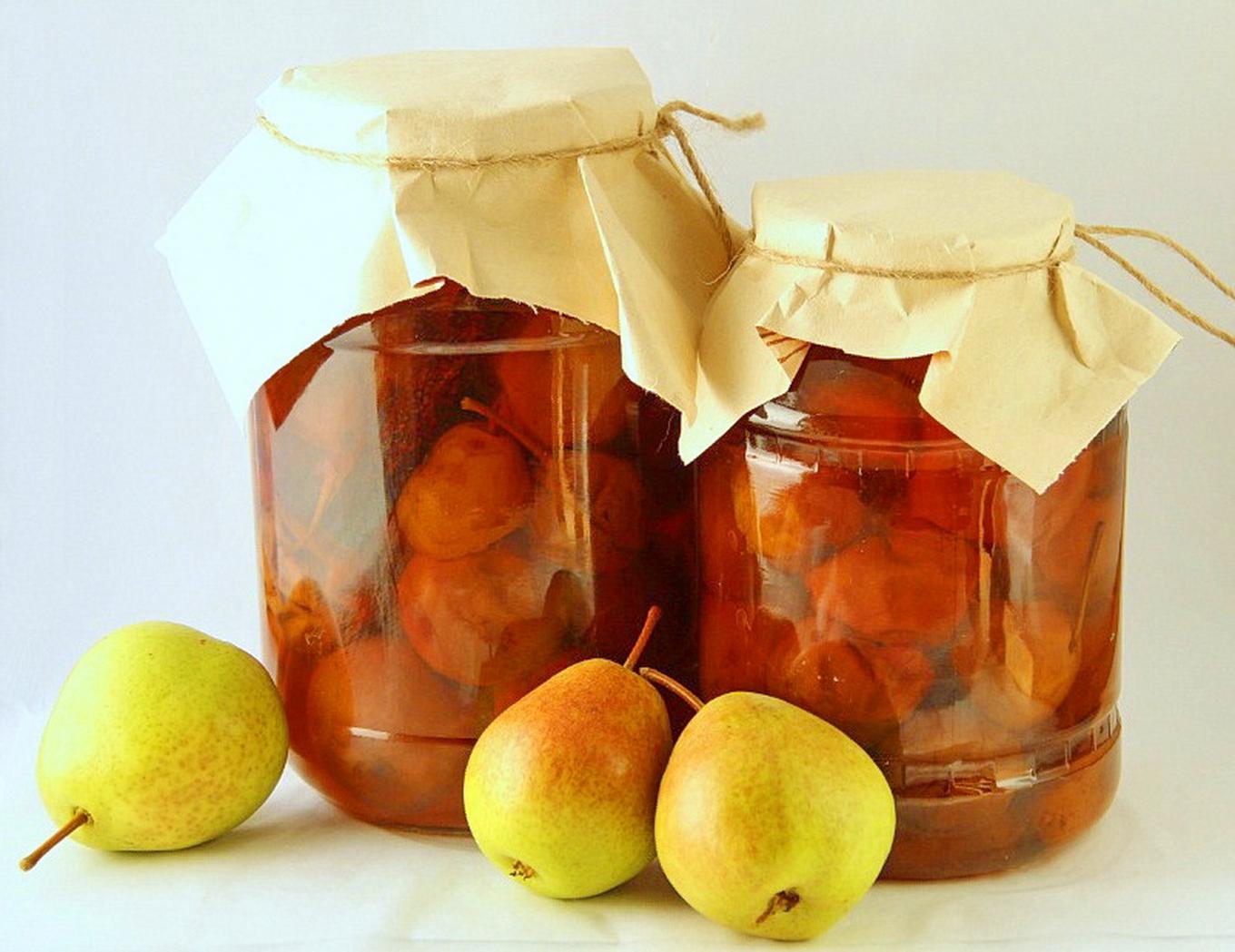 Рецепты янтарного варенья из груш с апельсином дольками, одним этапом