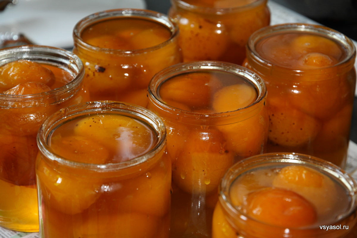 Консервированные дольки абрикосов в сахарном сиропе (заготовка на зиму)