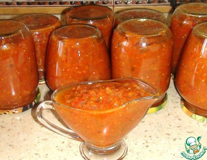 Рецепт лютеница с баклажанами и морковью по-болгарски на зиму