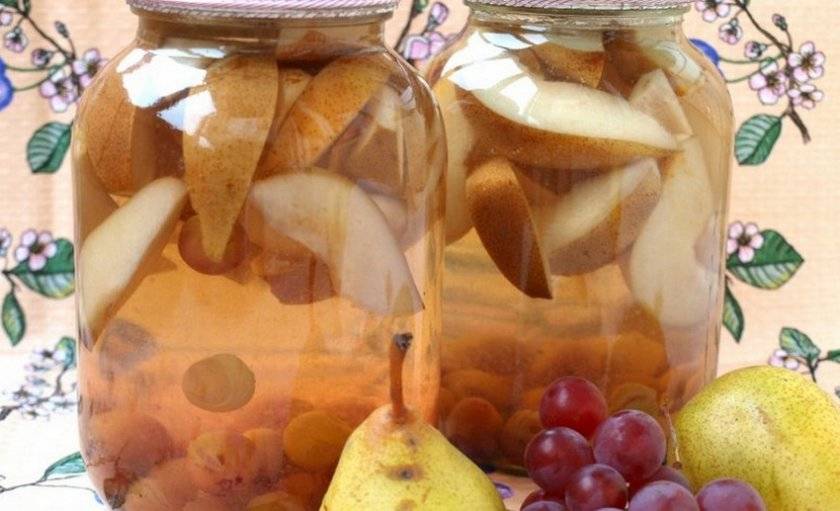Компот из груш на зиму простые и быстрые рецепты на 3-х литровую банку