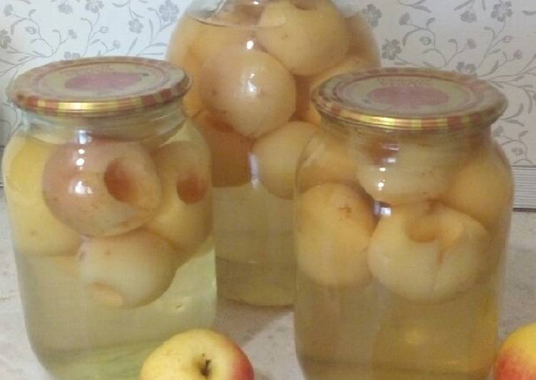 Компот из яблок на зиму: рецепты на 3 литровую банку