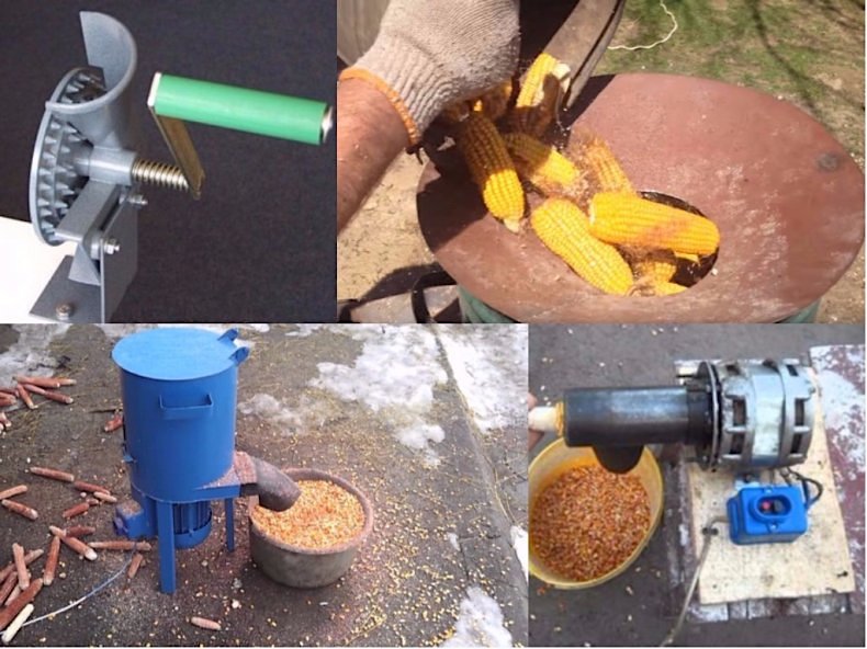 Лущилка для кукурузы (кукурузолущилка): своими руками для очистки