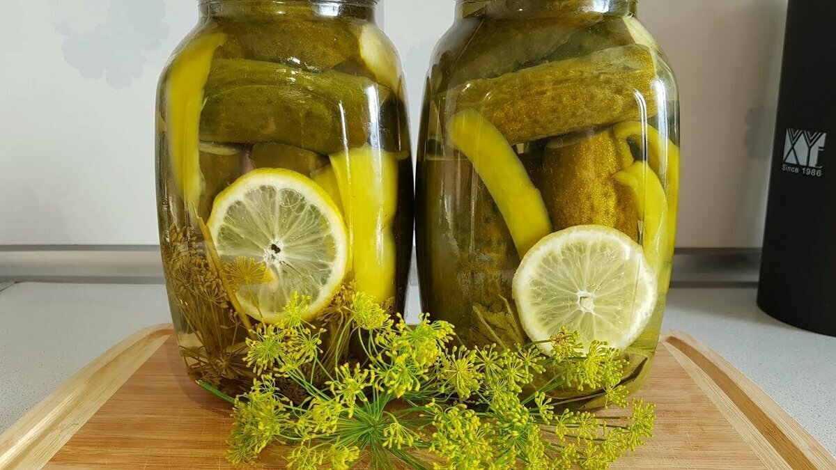 Рецепт огурцов, маринованных с лимоном на зиму - 10 пошаговых фото в рецепте