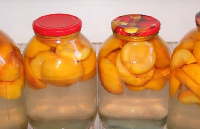 Компот из персиков без косточек на зиму - 8 пошаговых фото в рецепте