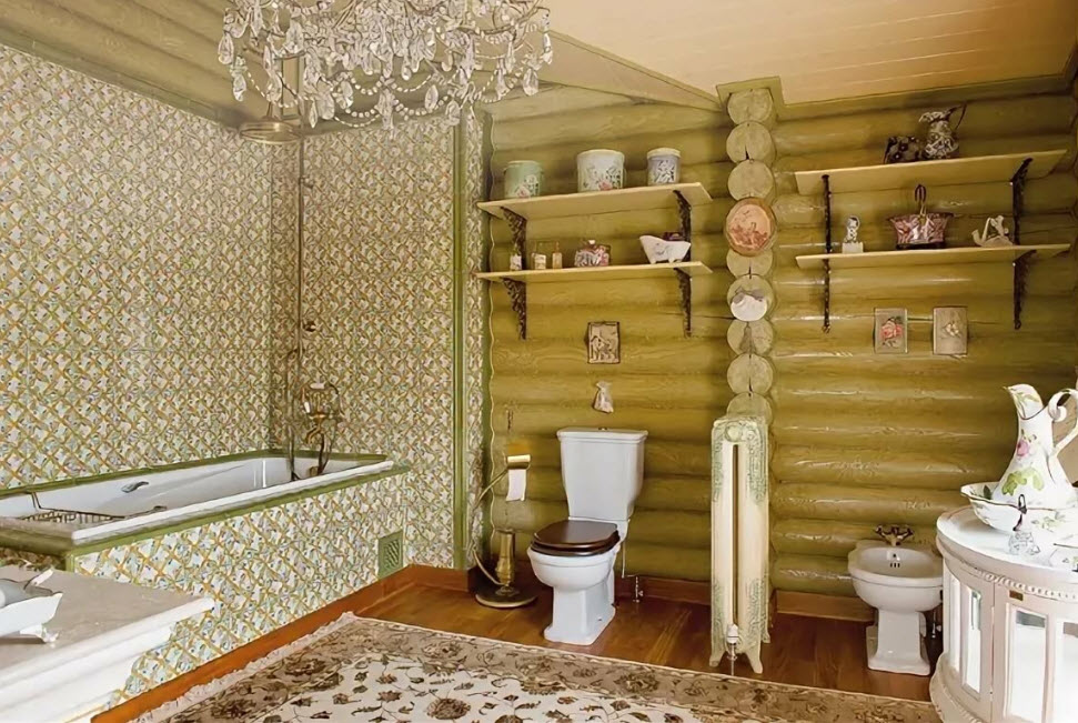 Ванная комната в деревянном доме. советы по выбору отделочных материалов