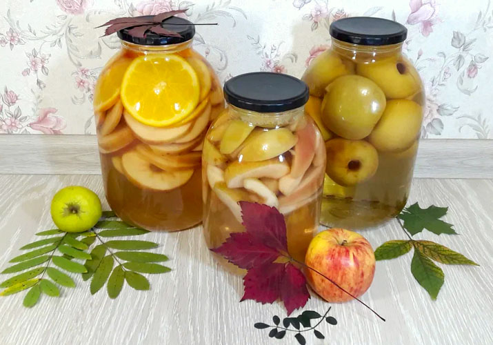 ТОП 19 вкусных рецептов приготовления компота из яблок на зиму