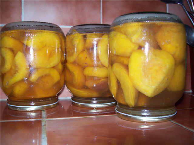 Персики на зиму. рецепты с фото