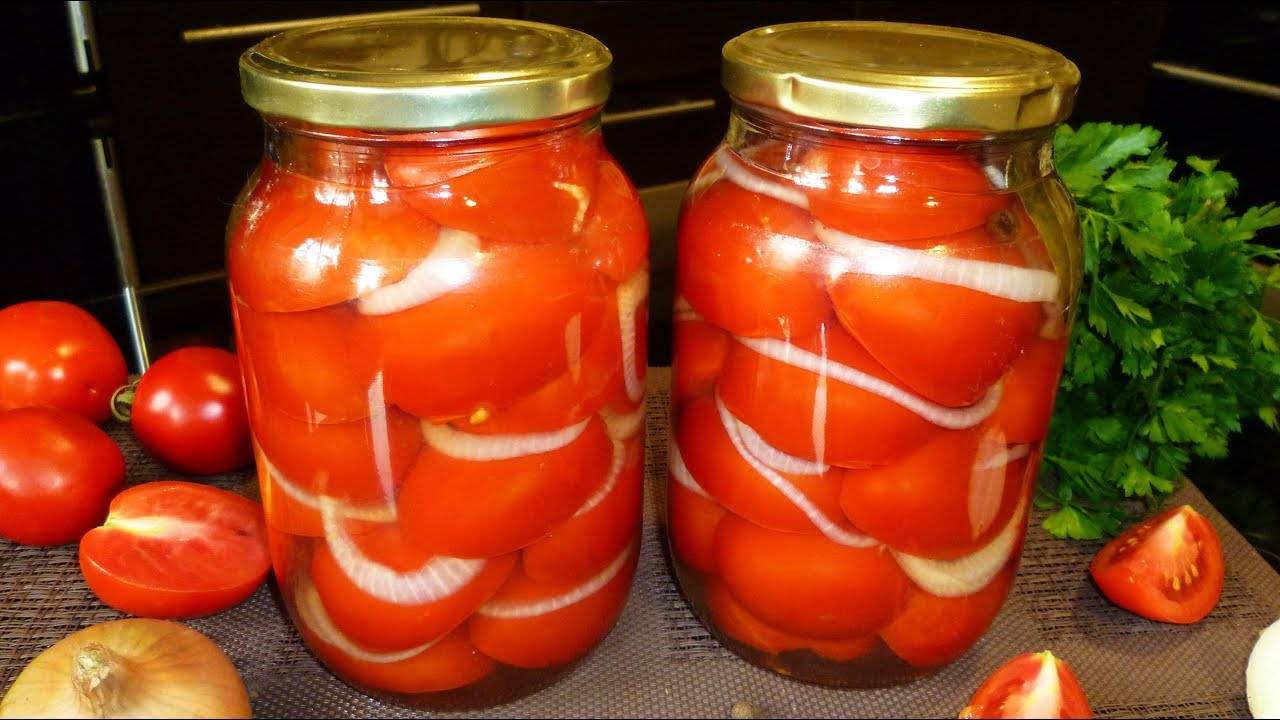 Маринованные помидоры с луком на зиму: 12 лучших рецептов приготовления