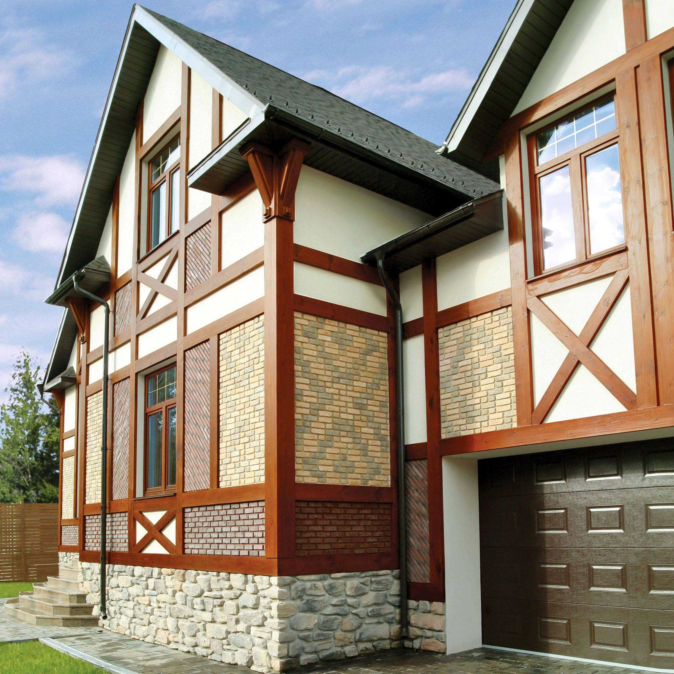 Варианты отделки фасада частного дома: обзор материалов, технологии монтажа + особенности использования