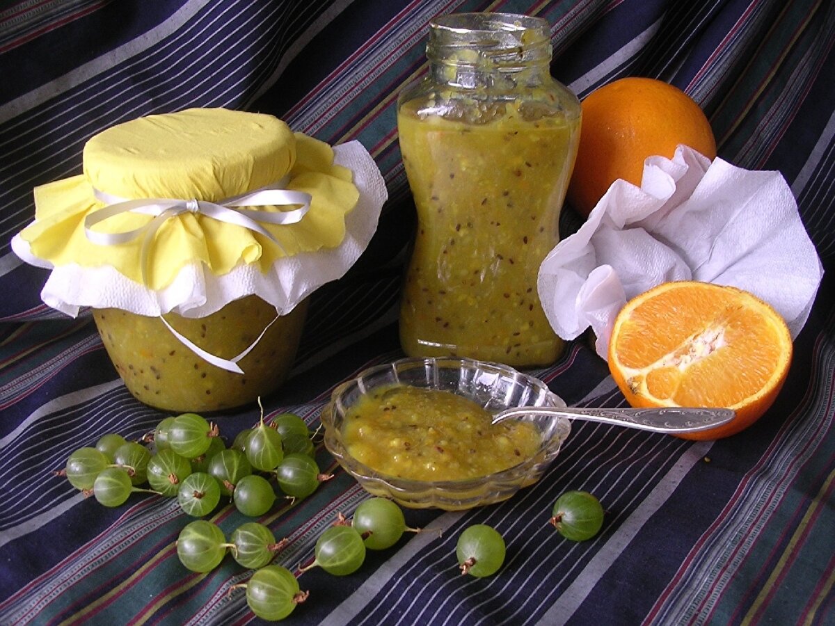 Крыжовник с апельсином без варки: золотые рецепты с фото