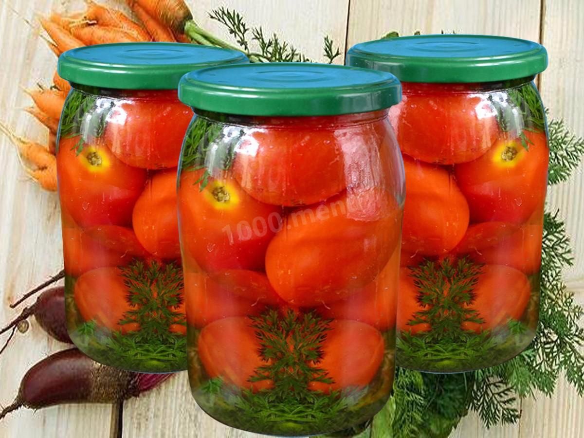 Помидоры с морковной ботвой на зиму: рецепт на 1 литровую банку - все о помидорках