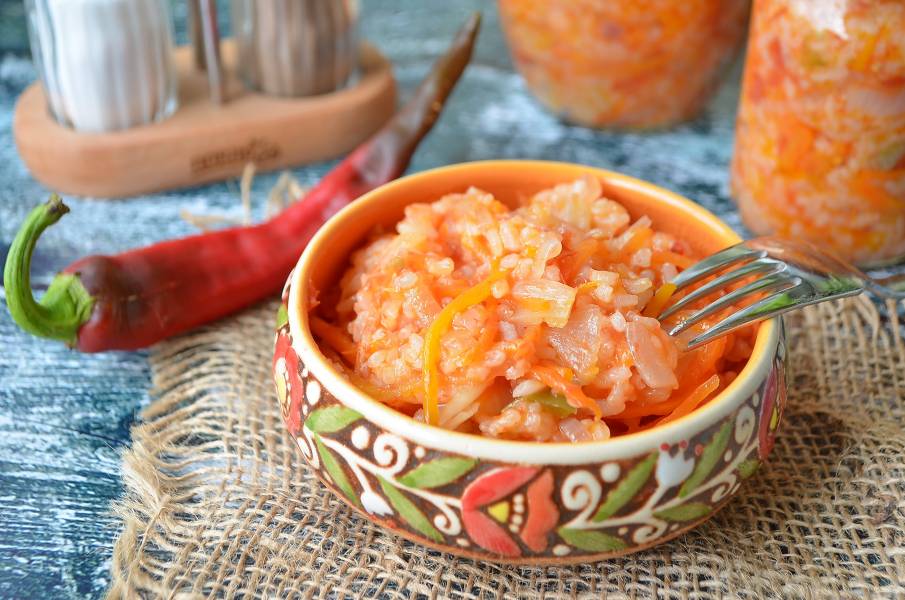 Лечо из помидор и болгарского перца, моркови и лука на зиму