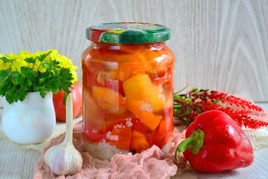 10 лучших рецептов приготовления на зиму перца, маринованного в томатном соусе