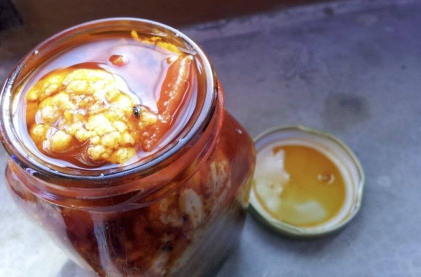 Цветная капуста маринованная на зиму — пальчики оближешь!
