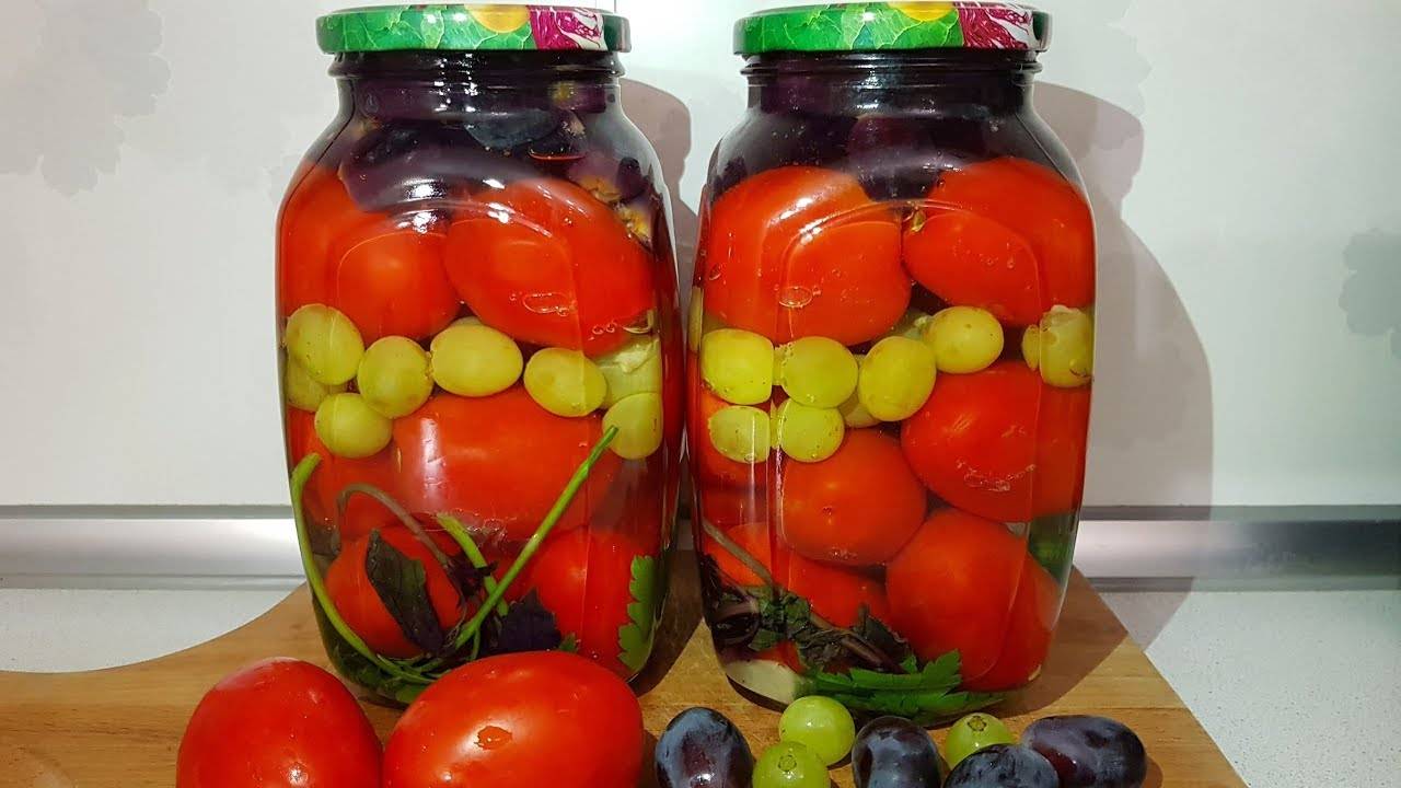 Помидоры с виноградом на зиму: рецепт консервации :: syl.ru