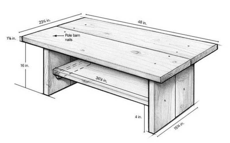 Стол на дачу своими руками из дерева чертежи и размеры и фото