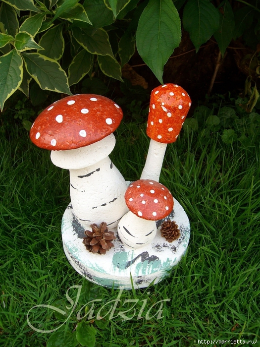 Поделка гриб — подробная как сделать своими руками украшение для сада. 125 фото лучших идей и их реализация