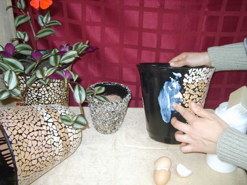 Комнатные вазоны для цветов своими руками: мастер-классы +223 фото