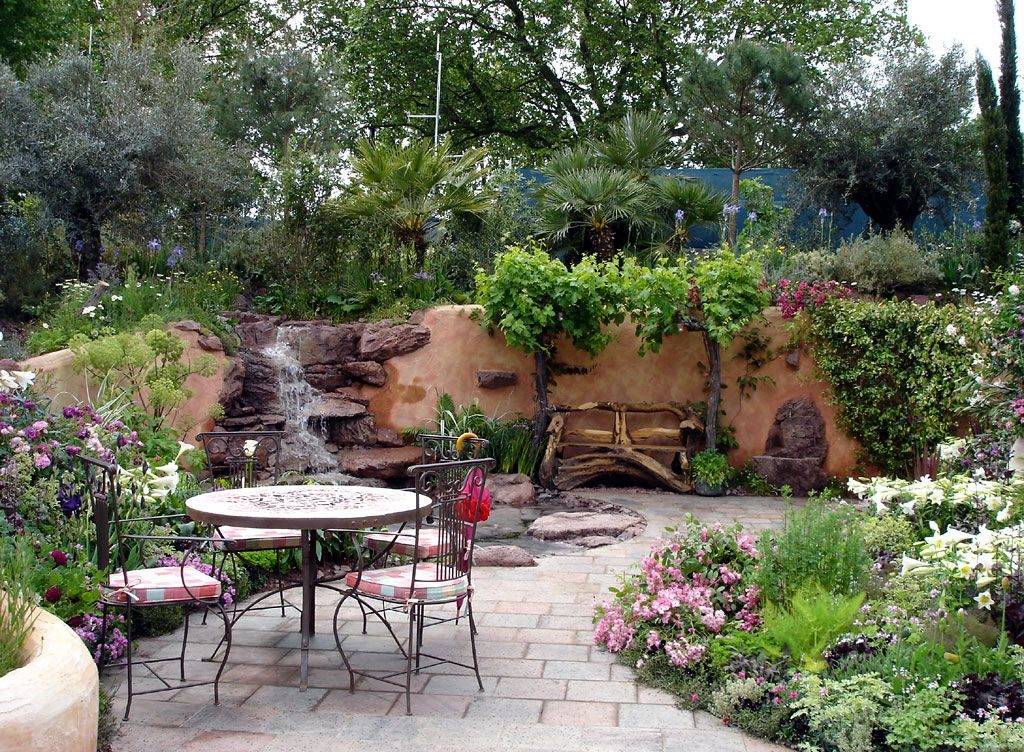 Средиземноморский стиль в ландшафтном дизайне: оформление сада