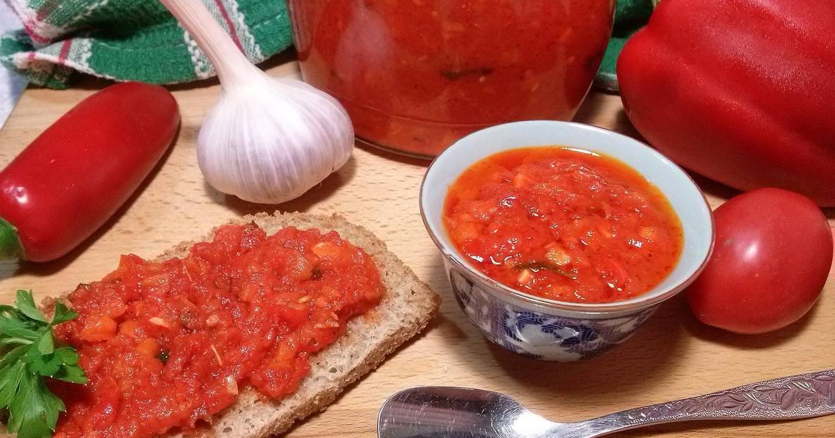 Сырая аджика из помидор и чеснока на зиму без варки: топ 10 рецептов с фото и видео