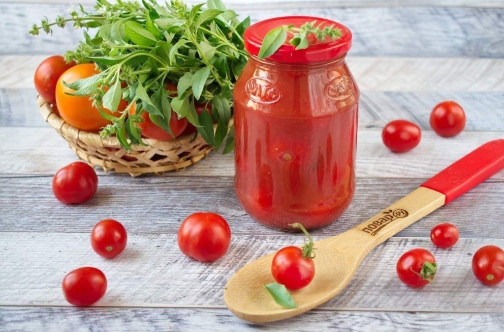 Помидоры в томатном соке без стерилизации и без уксуса, со стерилизацией, простой рецепт. помидоры черри в томатном соку