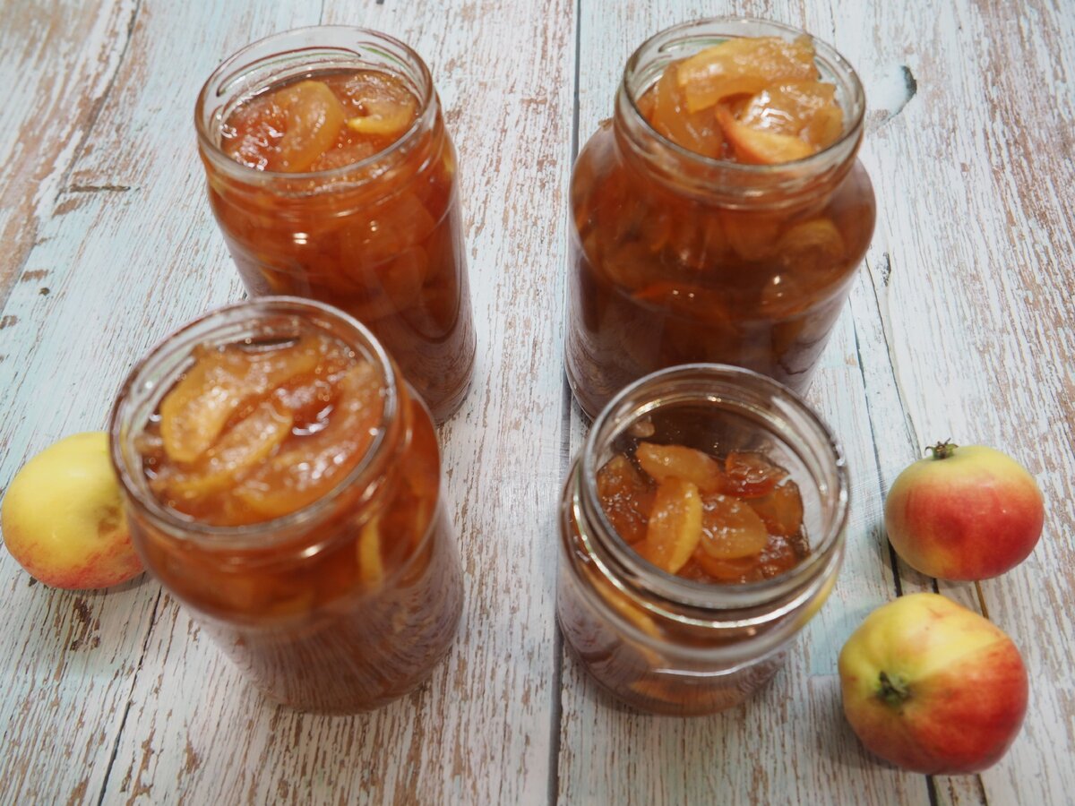Янтарное яблочное варенье дольками на зиму: 13 лучших рецептов приготовления