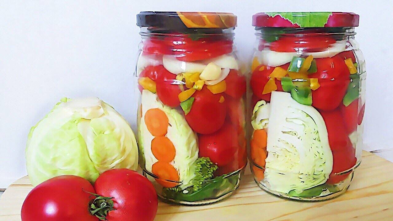 Маринованные кабачки с помидорами: рецепты заготовок на зиму с фото