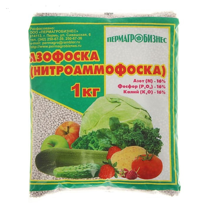 Удобрение азофоска: свойства, правила подкормки